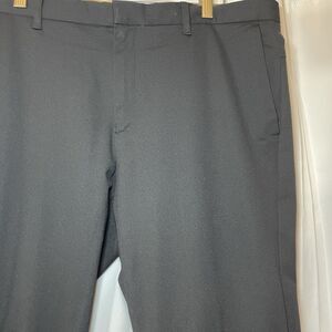 Ministry of Supply Mens Flat Front Performance Chino Pants Stretch Size 39 Black